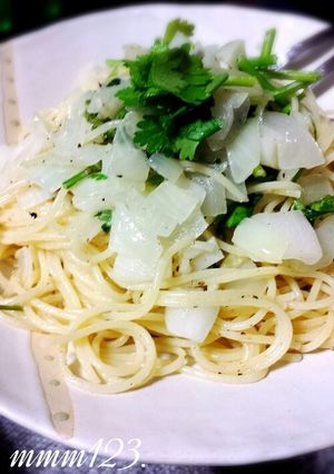 【簡単】パクチーのパスタ-レシピのメイン写真