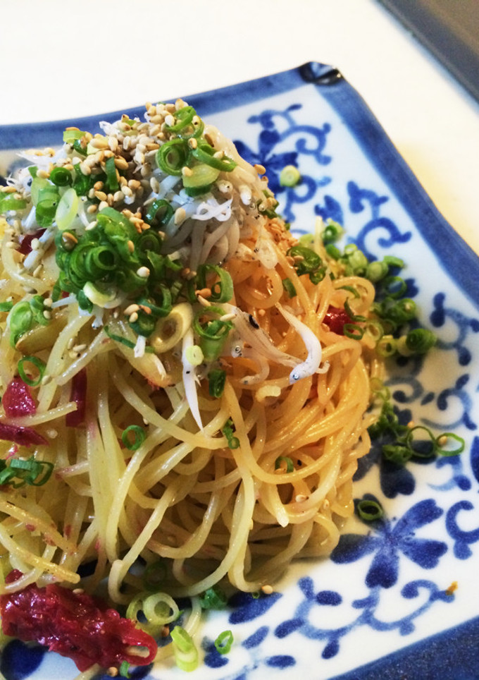 梅としらすの和風パスタ-レシピのメイン写真