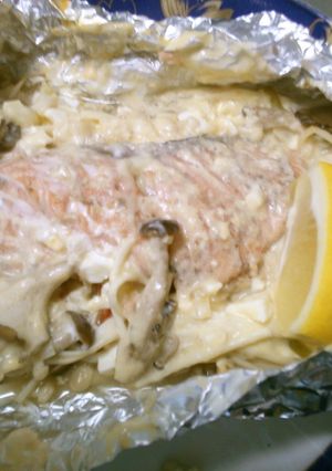 鮭 きのこの チーズ タルタル焼き-レシピのメイン写真