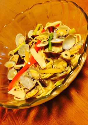 彩り野菜とアサリのスープパスタ-レシピのメイン写真