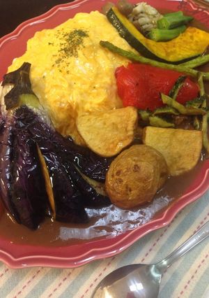 野菜たっぷりトロトロ♪オムカレー-レシピのメイン写真