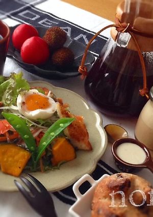 パンサラダで朝ごはん-レシピのメイン写真