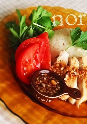 炊飯器ひとつで！シンガポールチキンライス-レシピのメイン写真