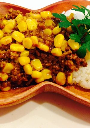 簡単5分☆コーンキーマカレー-レシピのメイン写真