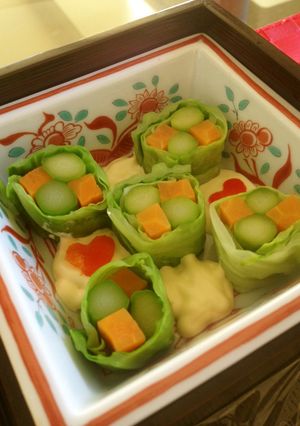 冷凍保存可の野菜巻き☆パーティーお弁当に-レシピのメイン写真