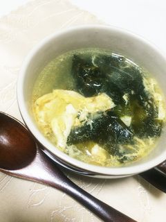 手軽に☆卵ワカメのスープ-レシピのメイン写真