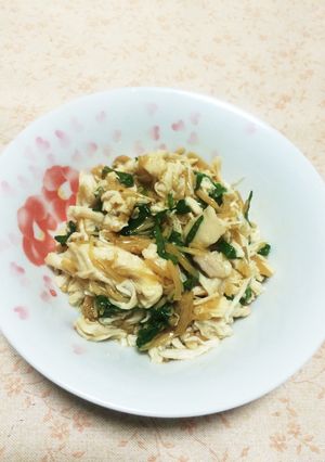 レンジで簡単☆ササミとナメタケの和え物-レシピのメイン写真