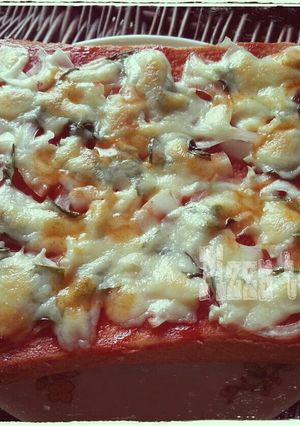 朝食軽食にチーズガーリックピザトースト♬-レシピのメイン写真