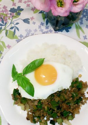 ♪ズッキーニ入り★ガパオご飯♪-レシピのメイン写真