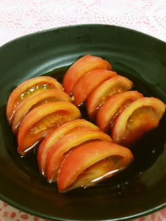 トマトの黒酢マリネ-レシピのメイン写真