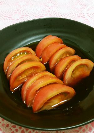 トマトの黒酢マリネ-レシピのメイン写真
