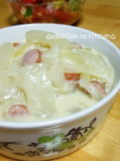 豆乳で作る*夕顔のとろとろクリーム煮*-レシピのメイン写真