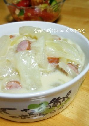 豆乳で作る＊夕顔のとろとろクリーム煮*-レシピのメイン写真