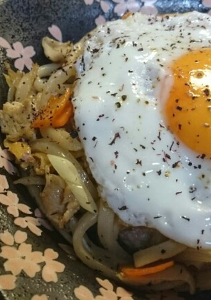 簡単10分！和風焼きうどん-レシピのメイン写真