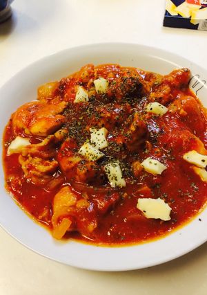 超簡単♪チキンのトマト煮込み-レシピのメイン写真