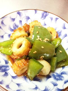 簡単!ピーマンとちくわの甘醤油炒め-レシピのメイン写真