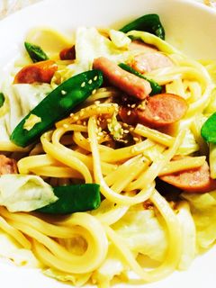 簡単めんつゆで焼きうどん-レシピのメイン写真