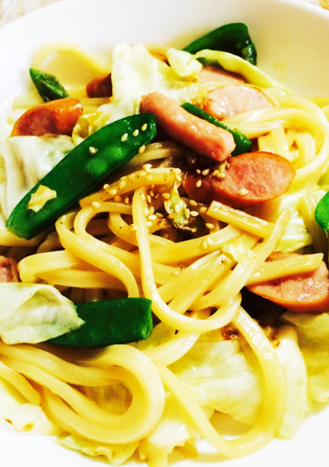 簡単めんつゆで焼きうどん-レシピのメイン写真