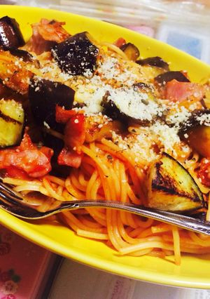 茄子のパスタ ナスリタン♡-レシピのメイン写真