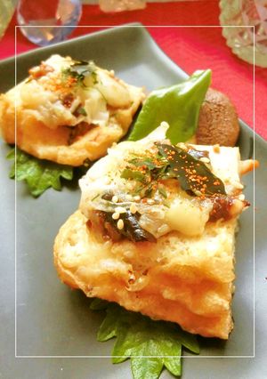 厚揚げのはまなみそ×チーズ焼き-レシピのメイン写真