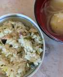 簡単★鮭と菜の花の炊き込みご飯