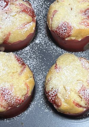 生クリームで作るいちごマフィン-レシピのメイン写真