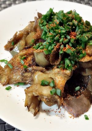 茄子と舞茸のへべすバター醤油ソテー-レシピのメイン写真