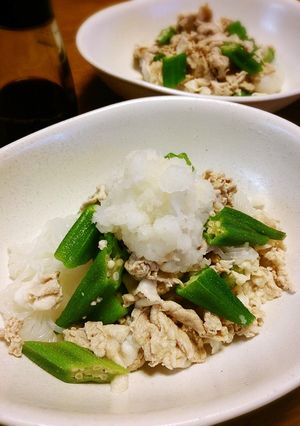 豚とオクラのおろし添え-レシピのメイン写真