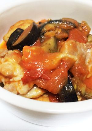なすと鶏肉のトマト煮-レシピのメイン写真