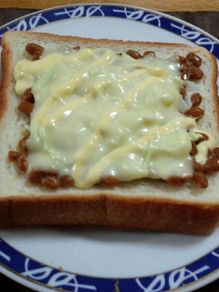 納豆チーズトースト-レシピのメイン写真