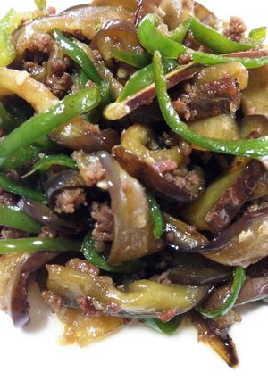 茄子ピーの青椒肉絲-レシピのメイン写真