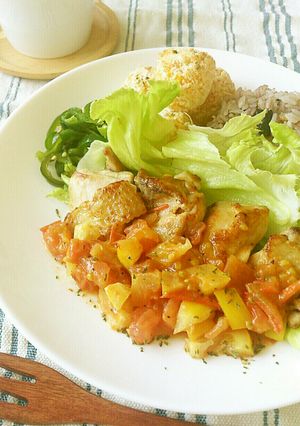 シンプルに*鶏肉のトマ塩レモンソース-レシピのメイン写真