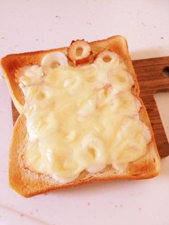 簡単!ちくわチーズトースト-レシピのメイン写真
