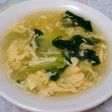 ふわとろ♡チンゲン菜の中華卵スープ