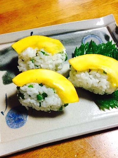 コリンキーの梅酢にぎり寿司-レシピのメイン写真