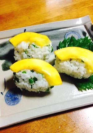 コリンキーの梅酢にぎり寿司-レシピのメイン写真