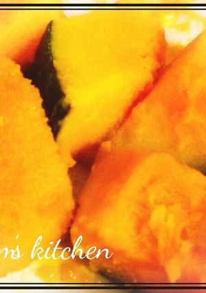 レンジで時短★かぼちゃのはちみつレモン煮-レシピのメイン写真