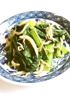 ☺お弁当にも☆簡単♪小松菜のしらす炒め☺-レシピのメイン写真