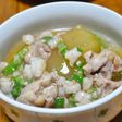 冬瓜と鶏肉の海老オクラあん