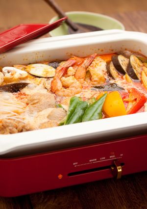 タイ風レッドカレー鍋-レシピのメイン写真