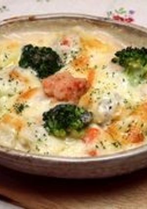 鶏だんごの明太チーズグラタン-レシピのメイン写真