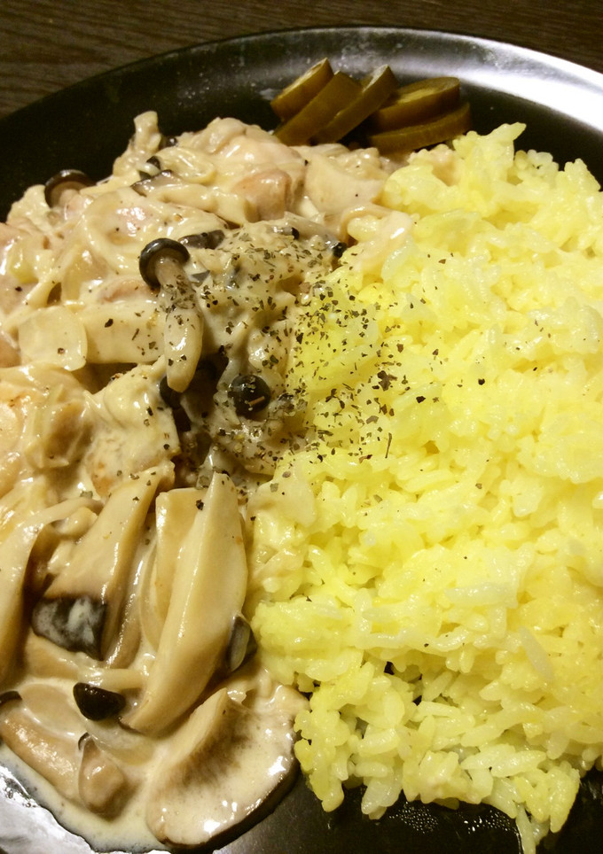 鶏もも肉ときのこのクリーム煮-レシピのメイン写真
