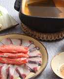 香り箱とぶりと野菜のしゃぶしゃぶ