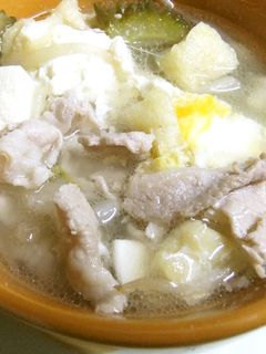 スープになったゴーヤチャンプルー-レシピのメイン写真