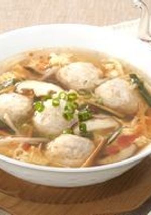 鶏だんごで酸辣湯-レシピのメイン写真
