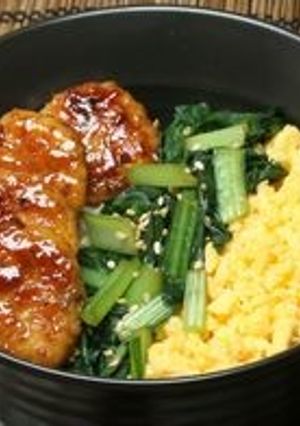 鶏つくねの3色どんぶり-レシピのメイン写真