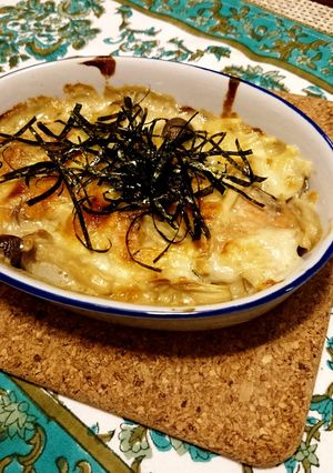 秋の味覚♪生鮭(秋鮭)の和風グラタン-レシピのメイン写真