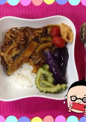 ゴーヤANDナスの今更夏野菜カリー-レシピのメイン写真