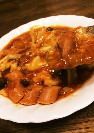 余り物でミートソース煮風-レシピのメイン写真