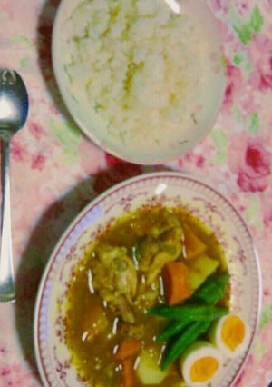 スープカレー＆オニオンバターライス-レシピのメイン写真